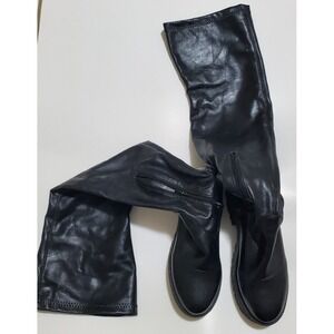 Woman Pullup Boots Sheln Size Us 7 Pull on Bookts Black